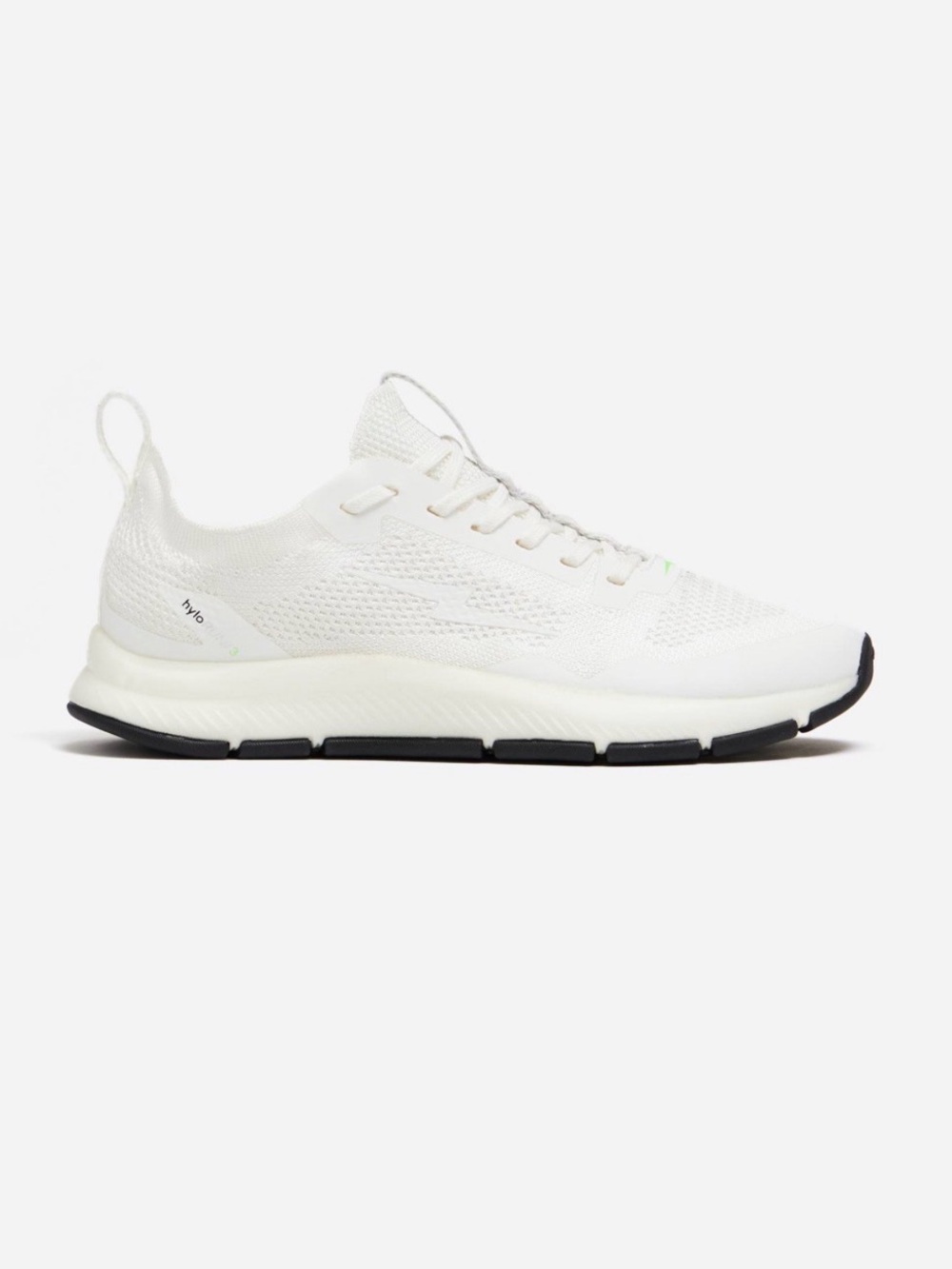 Hylo Men's White Knit Athletic running Sneakers outdoor sporty lightweight shoes